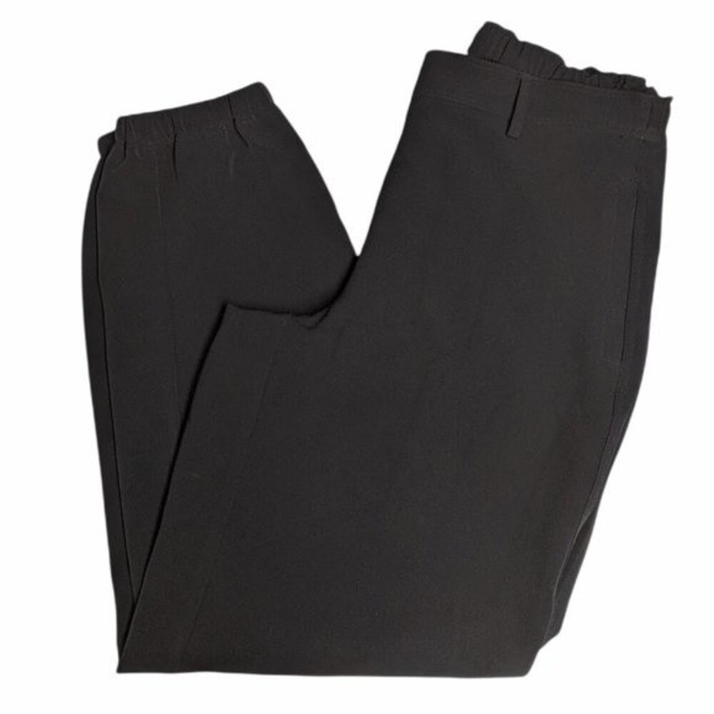 Timeless Naeem Khan Pants Women Medium Flat Front Casual Joggers Black M